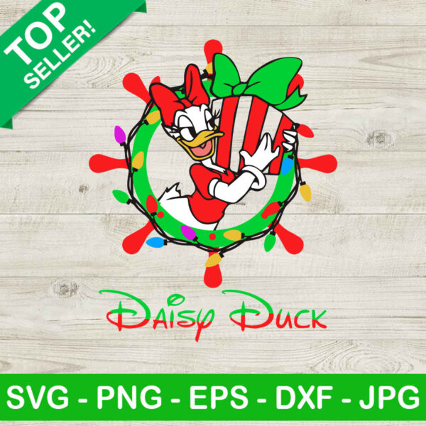 Daisy duck disney christmas SVG, Merry Christmas SVG, Daisy Duck Disney SVG