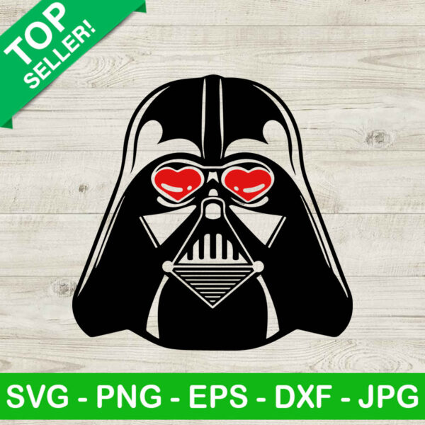 Darth vader heart love SVG, Star wars valentine SVG, Valentine's day SVG
