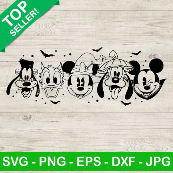 Disney character face SVG, Disney halloween SVG, Disney character halloween SVG