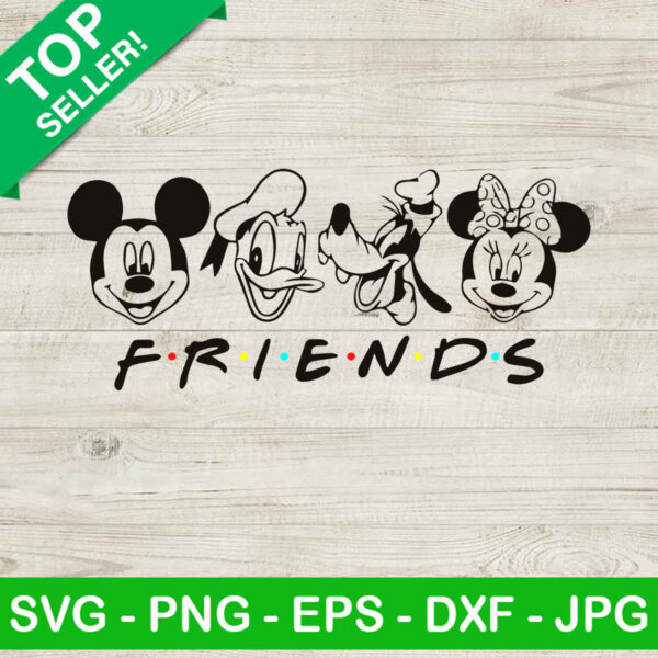 Disney character friends SVG, Mickey and friends SVG, Cartoon character SVG