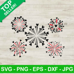 Disney fireworks SVG, Mikey fireworks SVG, Mikey mouse SVG