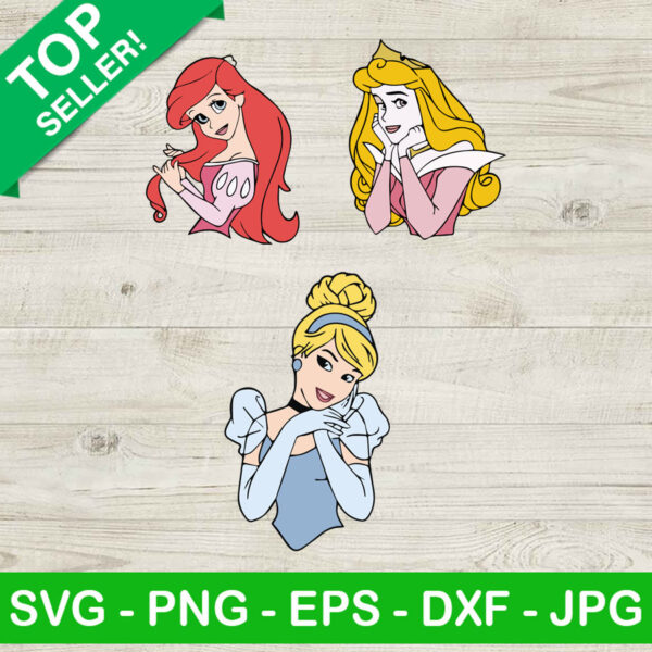 Disney princess bundle SVG, Wulan princess SVG, Snow white elsa SVG