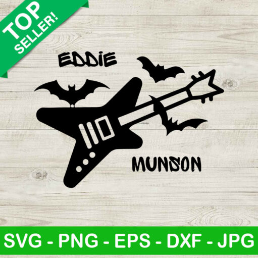 Eddie munson guitar SVG Eddie munson Stragner things 4 SVG Stranger Things SVG