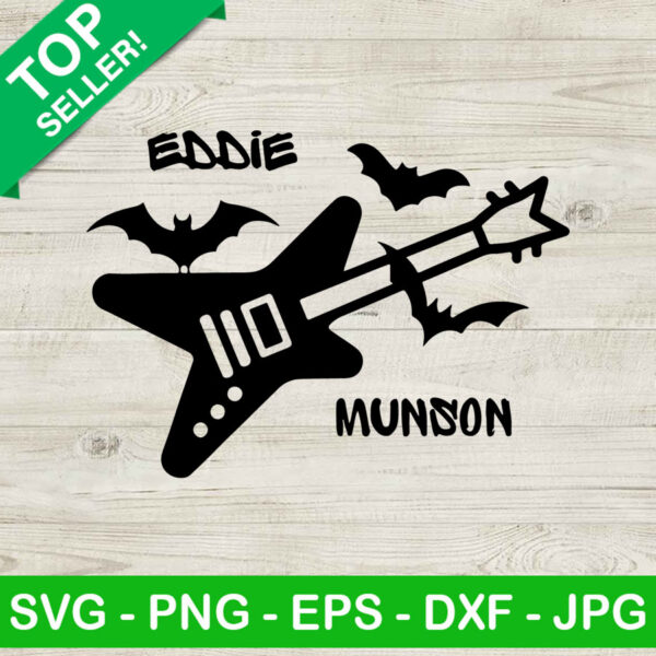 Eddie Munson Guitar SVG, Eddie Munson Stragner Things 4 SVG, Stranger Things SVG