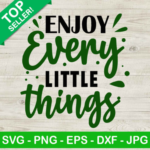 Enjoy every little things SVG, Enjoy SVG, Little things SVG