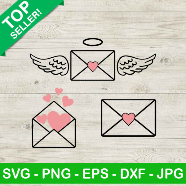 Envelope love SVG, Love letters SVG, Valentine SVG