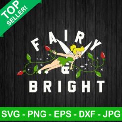Fairy bright Tinkerbell christmas SVG, Christmas Tinkerbell SVG, Tinkerbell With Christmas Light SVG