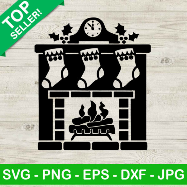 Fireplace christmas SVG, Fire place SVG, Stove christmas SVG