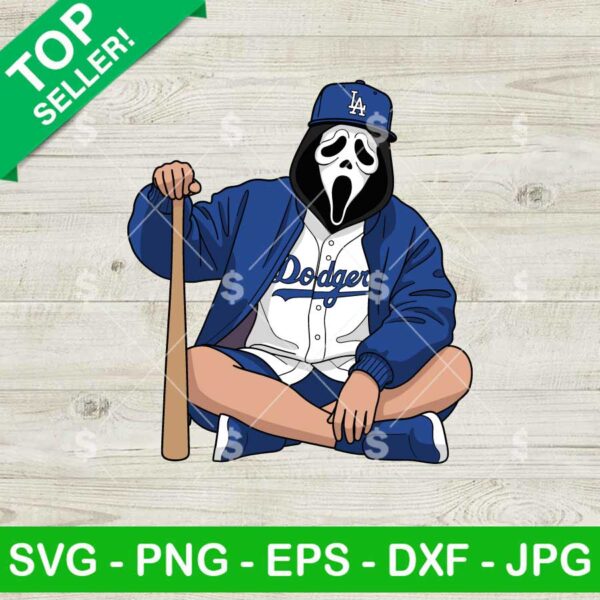 Ghostface LA Dodgers SVG