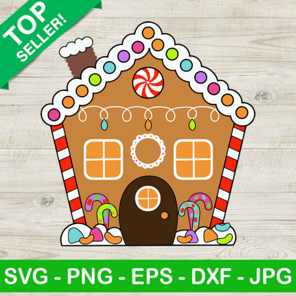 Gingerbread House SVG, Gingerbread Christmas SVG, Gingerbread House Christmas SVG