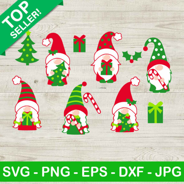 Gnomes christmas Bundle SVG, Gnome christmas gift SVG, Merry christmas SVG
