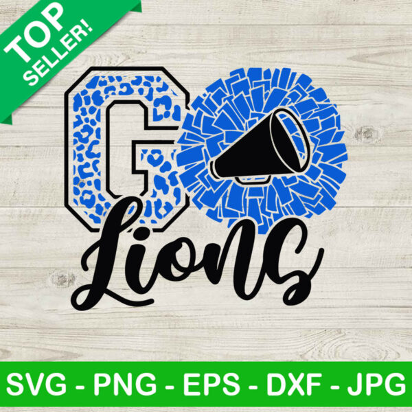 Go lions SVG, Detroit Lions cheerleader SVG, Detroit Lions football SVG