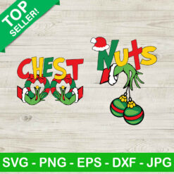 Grinch Hand Chest Nuts SVG, Grinch hand boobs SVG, Chest nuts SVG