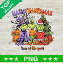 Grinch Happy Hallothanksmas Png