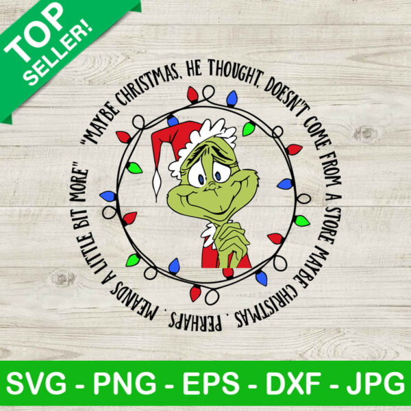 Grinch with christmas light SVG, Christmas light SVG, Grinch christmas SVG