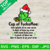 Grinches cup of fuckoffee SVG, Grinch funny coffee SVG, Grinch drink coffee SVG