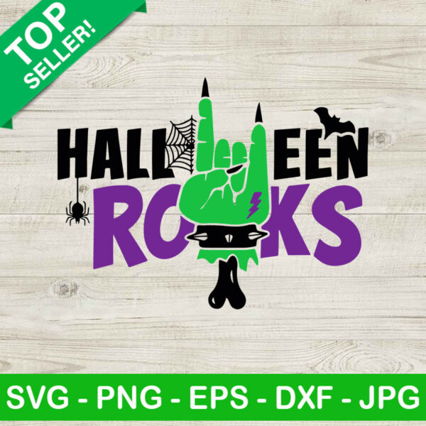 Halloween rocks SVG, Halloween monster SVG, Halloween rocks hand SVG
