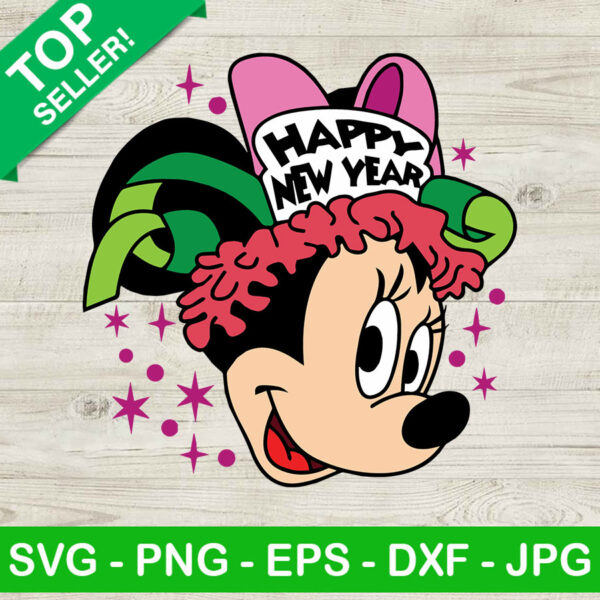 Happy new year minnie disney SVG, Minnie Happy new year 2023 SVG, Disney SVG