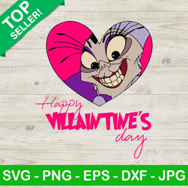 Happy villaintine's day SVG, Cruella SVG, Disney valentine SVG