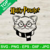 Harry Potter Cat SVG, Cat Funny Hairy Pawter SVG, Cat SVG