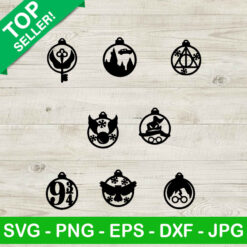 Harry potter ornament christmas SVG, Wizard christmas ornament SVG, Magic ornament harry potter SVG