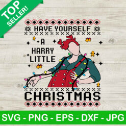 Have Yourself A Harry Little Christmas SVG, Harry Styles Ugly Sweater SVG, Harry Styles Christmas SVG