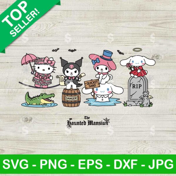 Hello Kitty Haunted Mansion SVG