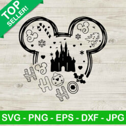 Ho ho ho mickey head SVG, Ho ho ho SVG, Mickey head SVG