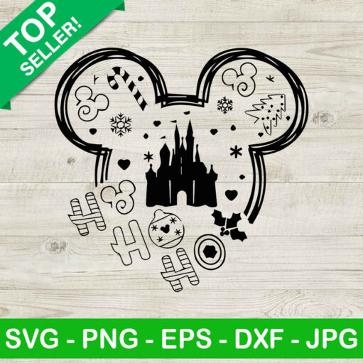 Ho ho ho mickey head SVg