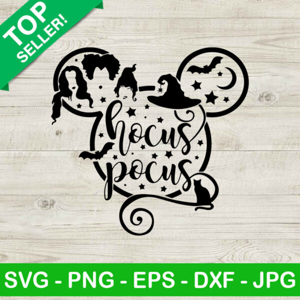 Hocus pocus disney head SVG, Disney Halloween SVG, Halloween SVG