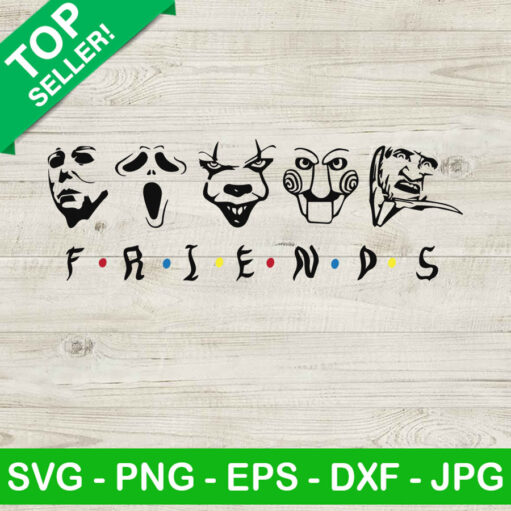 Horror character friends movie SVG Horror movie face SVG Pennywise face SVG