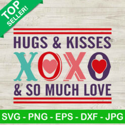 Hugs and kisses xoxo SVG, Valentine's day SVG, Hugs and kisses SVG