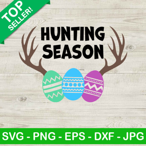 Hunting season Rabbit egg SVG