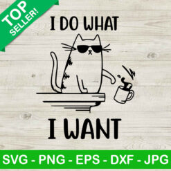 I Do What I Want Cat SVG, Cat Funny SVG, Cats Funny Quotes SVG