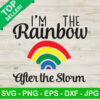 I'm the rainbow after the storm SVG, Rainbow baby SVG, Rainbow after the storm SVG
