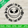 Jack skellington face SVG, Halloween jack skellington SVG, Nightmare before christmas SVG