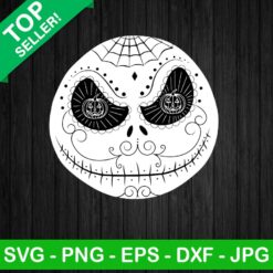 Jack skellington face mandala SVG, Jack skellington face SVG, Halloween movie SVG