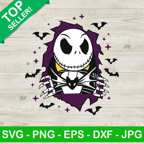 Jack skellington horror face SVG, Jack skellington face SVG, Skellington SVG