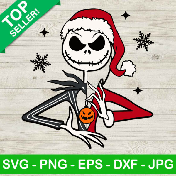Jack skellington santa SVG, Jack Skellington Christmas SVG, Jack Sandy Claws SVG