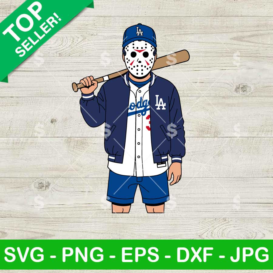 Jason Voorhees LA Dodgers SVG