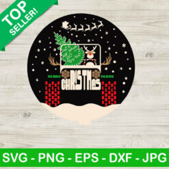 Jeep merry christmas SVG, Reindeer Jeep SVG, Christmas tree SVG
