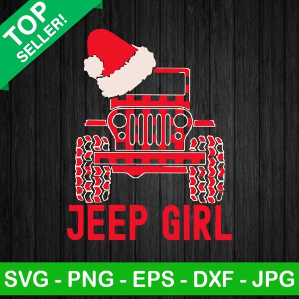 Jeep Girl Christmas SVG, Christmas Jeep SVG, Funny Christmas SVG