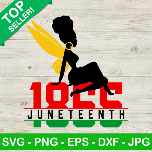 Juneteenth 1865 tinker bell SVG
