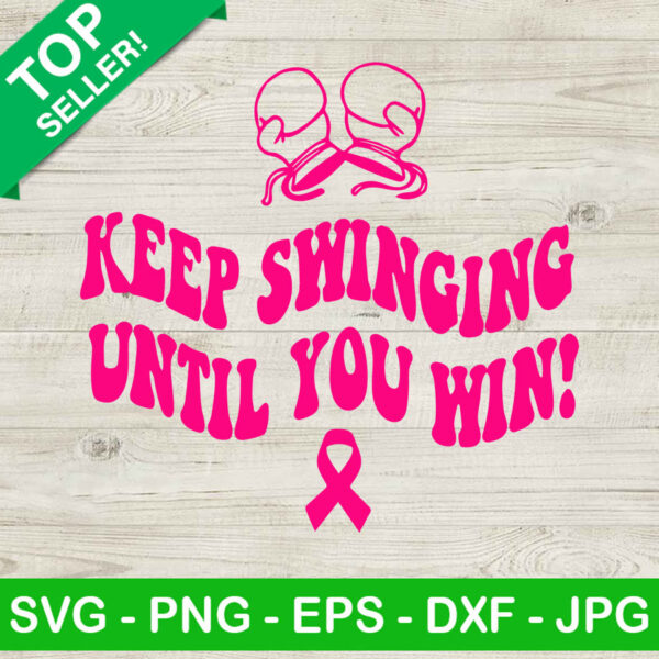 Keep swinging until you win SVG, Keep fighting SVG, Boxing SVG