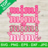 Leopard Mimi Valentine SVG, Retro Mimi SVG, Pink Mimi SVG