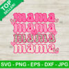 Leopard Retro Mama SVG, Mama Valentine SVG, Pink Mama SVG