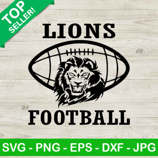 Lions football logo SVG, Detroit Lions SVG, Detroit Lions football SVG