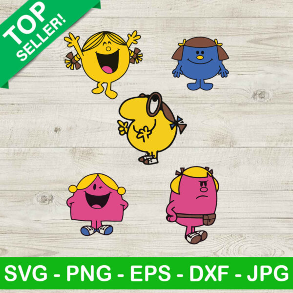 Little Miss Bundle SVG, Little Miss Halloween SVG, Little Miss Character SVG