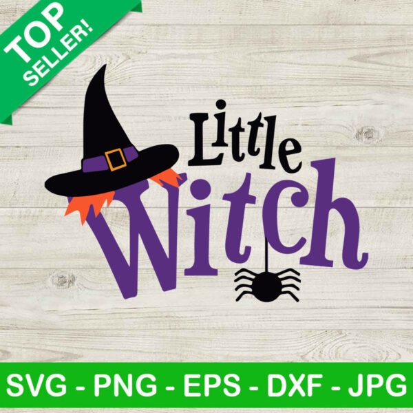 Little Witch SVG, Witch Halloween SVG, Halloween SVG