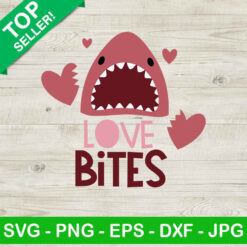 Love bites shark valentine SVG, Shark valentine SVG, Love bites valentine SVG